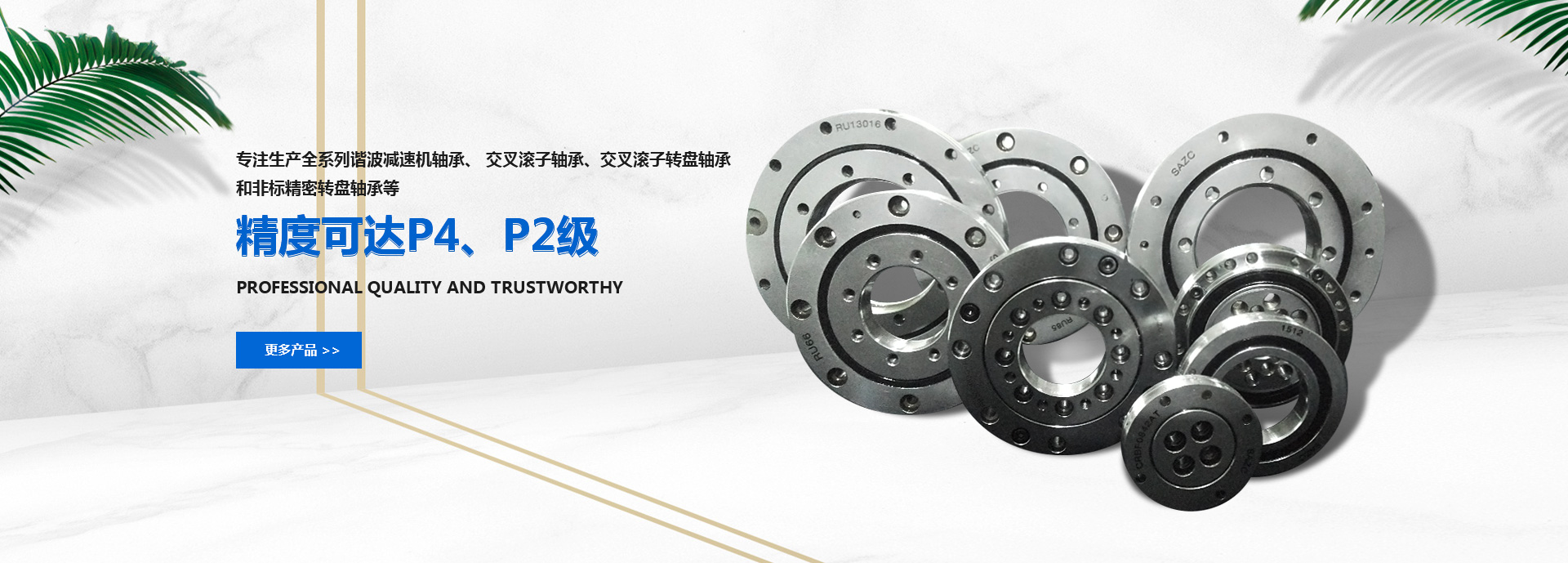 專(zhuān)注生產(chǎn)全系列機(jī)器人軸承、諧波減速機(jī)軸承、交叉滾子軸承、交叉滾子轉(zhuǎn)盤(pán)軸承和非標(biāo)精密轉(zhuǎn)盤(pán)軸承等